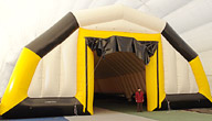 Pneumo-frame inflatable building
