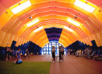Pneumo-frame inflatable buildings