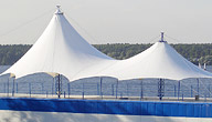 Awning structures, awnings, pavilions
