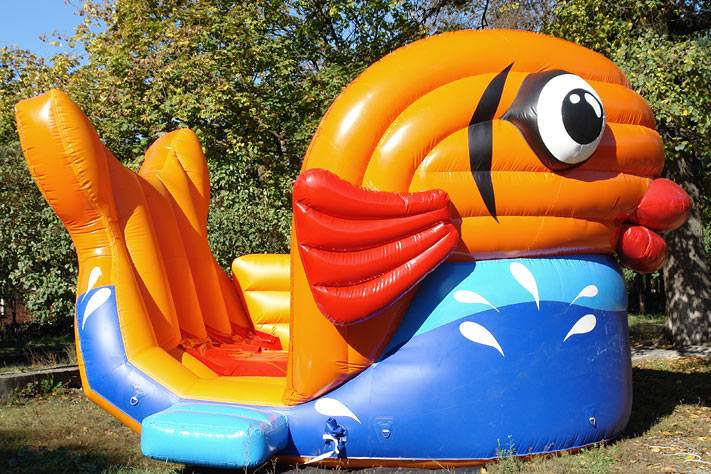 Надувная горка Золотая рыбка