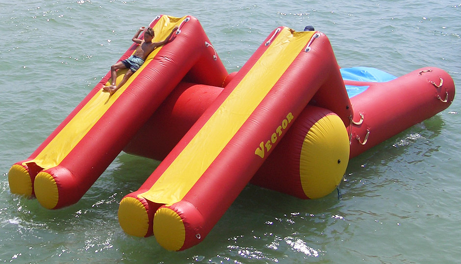 Inflatable water attraction Catapult