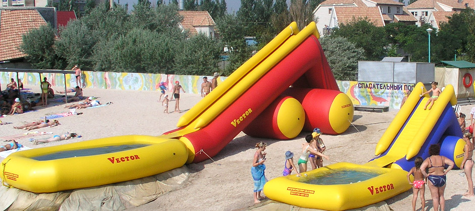 Inflatable water slide Wave